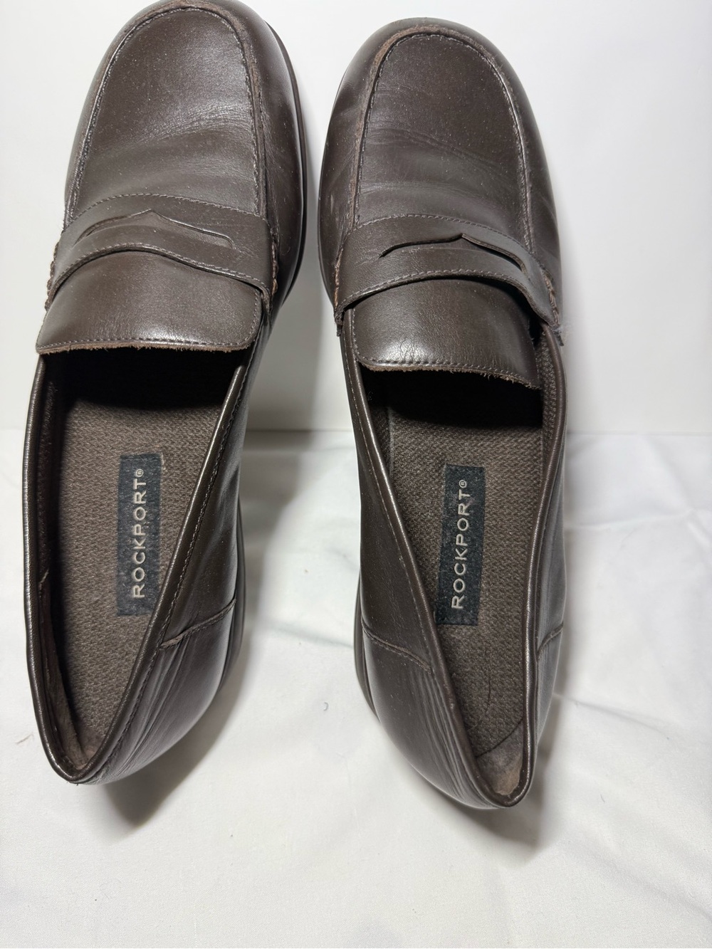 Rockport Dark Brown Leather Penny Loafers